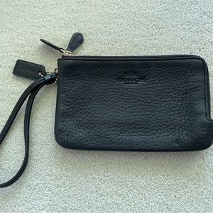 Coach corner zip wristlet